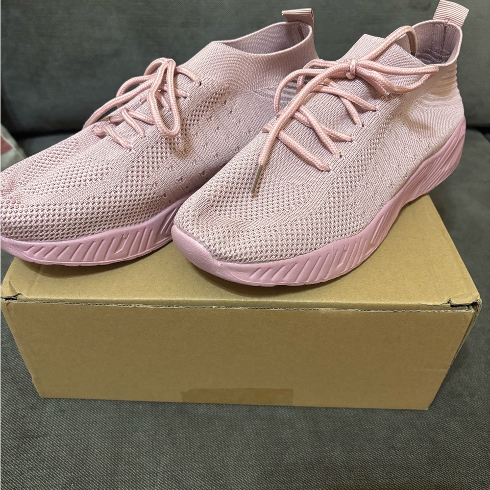 Pink Breathable Lightweight Women's Sneakers